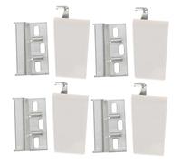 DEARMAMY 4 Sets Abs Cabinet Hanging Brackets Corner Brace Kit Hinges for Wall Cabinets Stable Structure with Silent Opening Easy Installation Kitchen Accessories