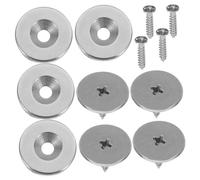 DEARMAMY 4 Sets Ultrathin Magnetic Cabinet Door Catches with High Strength Hold Install Round Magnet Latches for Secure Closure of Kitchen Wardrobe and Furniture Doors