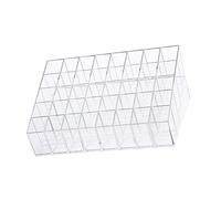 DEARMAMY 40-slot Lipstick Rack Nail Polish Stand Lip Gloss Holder Ps Injection Molded Cosmetic Display Organizer for Makeup Storage and Beauty Tools