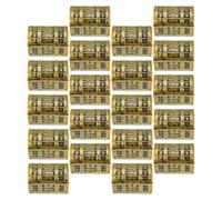 DEARMAMY 40pcs Miniature Gold Pirate Treasure Chest Plastic Box with Sturdy Craftsmanship and Compact Portable Design, Vintage Realistic Style for Dollhouse and Decorative Displays,