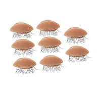 DEARMAMY 4Pairs Detachable Eye Mold for Eyelash Extension Practice Beginner Friendly Durable and Easy to Use Eyelash Training Tool