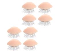 DEARMAMY 4Pairs Eyelash Extension Mold Training Tool Durable Practice Eyelids for Beginners Realistic Skin Feel for Eyelash Grafting Easy to Use DIY Mold