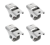 DEARMAMY 4Pcs 1-Inch Silent Directional Furniture Casters Rubber Heavy Duty Fixed Casters for Bed Frame Drawer Cabinet Wheels, Suitable for Indoor Furniture Movement