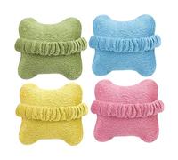 DEARMAMY 4pcs Ergonomic Mouse Wrist Rest Pillow Small Portable Desktop Wrist Support Pads for Computer with Comfortable Soft Surface in Pink Blue Yellow Green