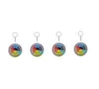 DEARMAMY 4pcs Feelings Wheel Keychain Portable Emotion Wheel Pendant for Key Management and Decoration Unique for Friends and Teens Lightweight Design