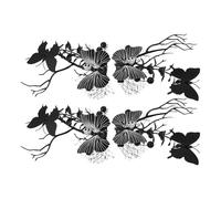 DEARMAMY 4pcs Halloween Hair Barrettes Lightweight Spider Web and Black Butterfly Clips Stylish Horror-themed Side Hairpins for Zombie and Skeleton Costume Parties
