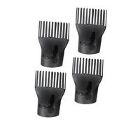 DEARMAMY 4pcs High Temperature Resistant Plastic Duckbill Hair Dryer Nozzle Blow Flat Nozzle for Salon and Barber Shop Precision Airflow Concentrator for Fast Styling and Heat Protection