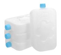 DEARMAMY 4pcs Ice Packs Cooler Freezer Packs Lightweight Pe Rubber Material Easy to Store White Food Transport for Restaurant Use