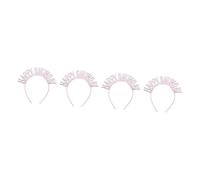 DEARMAMY 4pcs Its My Birthday Headband Elegant Hoop for Party Simple Hair Accessory