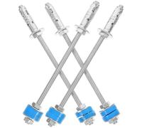 DEARMAMY 4pcs M8x200mm Galvanized Suspension Rods for Central Air Conditioner Indoor Unit Silent Vibration Dampening Hangers Mechanical Installation Reinforcement Set