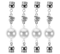 DEARMAMY 4pcs Magnetic Hijab Clasp Pins with Rhinestone, No Snag Scarf Magnetic Clasp, Pinless Islamic Hijab Magnets Suitable for Shawls, Scarves, and Clothing Accessories