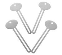 DEARMAMY 4pcs Metal Paint Tube Squeezer Set for Artists - Stainless Steel Hand Pigment Roller Tool Oval Holes, Manual Paint Tube Roller for Watercolor and Acrylic Painting Supplies