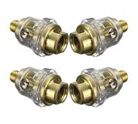 DEARMAMY 4pcs Mini Air Tool Lubricator with 1/4 Interface, Aluminium Pneumatic Oiler for Efficient Lubricating Pneumatic Tools, Space-saving and Lightweight Design for Workshop