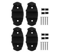 DEARMAMY 4pcs Nylon Boat Cleat for Kayak Rope Holding and Easy Installation | Black Nylon Build, Wear Resistant Finish, Secure Line Clamp for Docking and Mooring Use
