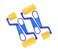 DEARMAMY 4pcs Paint Sponge Brush Roller Soft Safe Material for Early Educational Art Craft Supplies for Boys and Painting Projects