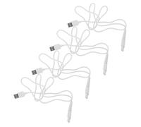DEARMAMY 4pcs Portable Charger Cord for Water Flosser USB Fast Charging Cable with Precision Connector Compatible with Multiple Models Lightweight Replacement for Travel Daily Use