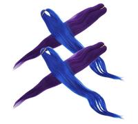 DEARMAMY 4pcs Pre-stretched African Dreadlocks Wig Long Braiding Hair Extensions Heat-resistant Yaki Texture for Parties Cosplay Halloween