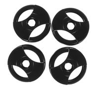 DEARMAMY 4pcs Rpm Vinyl Record Adapter for 7-inch Singles Large Centre Hole, Black Plastic Turntable Accessory, Easy Assembly and Vibration Reduction for Home Audio