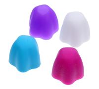DEARMAMY 4pcs Self Sealing Silicone Toothpaste Dispenser Caps Convenient Toothpaste Squeeze Caps for Easy Use Compact Durable Bathroom Accessory for Everyday Oral Care