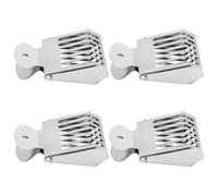 DEARMAMY 4pcs Stainless Steel Beekeeping Queen Cage Clips - Hive Management Frame Tool for Beekeepers, Sturdy Bee Cage Accessories for Honey Hive Maintenance