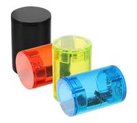 DEARMAMY 4pcs Ukulele Finger Sand Bells Colorful Plastic Percussion Shakers Bright Sound Portable Rhythm Instruments for Guitar Banjo Bands