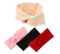 DEARMAMY 4pcs Women Cross Headbands Elastic Sports Hair Accessories for Yoga Fitness and Daily Wear Stylish and Stretchy for Facial Cleaning and Photo Shoots Colors Included