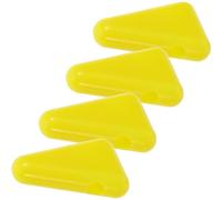 DEARMAMY 4pcs Yellow Silicone Tuning Fork Stabilizer Stand Holder Base for Meditation and Sound Healing, Universal Musical Instrument Accessory for Relaxation and Chakra Therapy