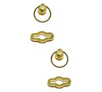 DEARMAMY 4pcs Zinc Alloy Padlocks for Luggage and Suitcases Die Casting Travel Locks Screws Easy to Install Lightweight and Practical Accessories Golden