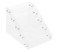 DEARMAMY 5-tier Acrylic Nail Polish Display Rack Multi-layer Manicure Organizer Cosmetic Shelf for Salon Use Nail Tool Storage for Home and Professional