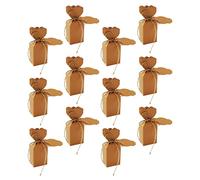 DEARMAMY 50 Sets Creative Kraft Paper Candy Box DIY Wedding Favor Party Goodies Box with Blank Cards Ropes for Birthdays Bridal Showers Christmas Celebrations