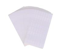 DEARMAMY 50 Sheets Self Adhesive White Labels Blank Note Sticky Name Labels for Plastic Metal Surfaces Writable Paper Stickers for Organizing Filing Pricing Office and Home Use