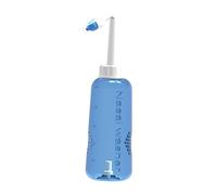 DEARMAMY 500ml Nasal Rinse Bottle, Plastic Nasal Irrigator with 2 Nozzles, One-button Water Flow Control, Nose Cleaning Wash for Adults and Children