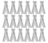DEARMAMY 50pcs 4.2mm Inner Diameter Aluminum Arrow Nock Protective Tail for Archery, Silver Replacement Nock Tails Suitable for Hunting and Outdoor Target Practice