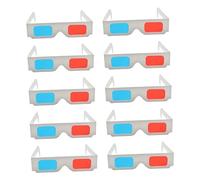 DEARMAMY 50pcs Anaglyph Glasses Cardboard Paper Red Blue for Movies Games Dvds Comfortable for Adults Wide Use Visual Experience Gift Set