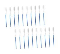 DEARMAMY 50Pcs Disposable Tooth Cleaners with Soft Bristles Portable Travel Toothbrush for Hotels and Travel Convenient Oral Care Brushes Two Colors for Guests and Care