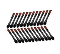 DEARMAMY 50pcs Double-ended Makeup Brush Angled for Eyebrow Shaping Disposable Eye Shadow Applicator Tool for Travel Brow Powder Brush for Wild Brow Styling