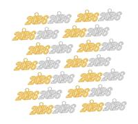 DEARMAMY 50pcs Graduation Cap Tassel Charms Year Pendant DIY Jewelry Making Supplies for Bracelets Necklaces Earrings Academic Achievement Accessories