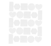 DEARMAMY 50Pcs Sublimation Clear Acrylic Keychain Blanks with Four-sided Round Heart Shapes DIY Painting Ornament Tags for Crafts and Jewelry Making