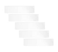 DEARMAMY 5Pcs Acrylic Wall-Mounted Nameplate Frames with Double-Sided Adhesive Tape, 20X5Cm Office Doorplate Holders for Conference Rooms, Marketing Sign Holders, Front Door Name Plates