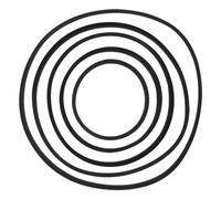 DEARMAMY 5pcs Aquarium Feeding Rings Fish Feeding Rings Floating Plant Fish Circles for Keeping Floating Plants in Place (Black)