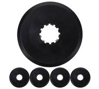 DEARMAMY 5pcs Black Bicycle Chain Guard with Sturdy Pp Plastic, Bike Chain Protective Cover for Mountain Bike Sprocket and Derailleur, Comprehensive Protection Blocks Oil and Debris,