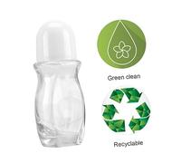 DEARMAMY 5pcs Essential Oil Roll Bottle Beads Portable Travel Empty Glass Bottles