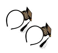 DEARMAMY 5pcs Graduation Hair Hoops Decorative Doctorial Hat Headdress Mini Top Hat for Graduation Party Hair Styling