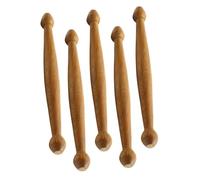 DEARMAMY 5Pcs Natural Wood Massage Sticks Handheld Acupoint Therapy Tool for Foot Hand Body Relaxation and Tension Relief Smooth Rounded Edges Safe for Home and Travel Use