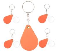 DEARMAMY 5pcs Portable Keychain Magnifying Glass Handheld Folding Magnifier for Reading Jewelry and Travel Compact Design for Easy Carrying and Use Dim Light Conditions
