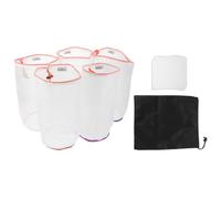 DEARMAMY 5pcs Reusable 1 Gallon Nylon Mesh Filter Bag with Drawstring Closure, Fine Mesh Design Captures Suspended Solids and Debris, Suitable for Hydroponic Systems, Greenhouses,