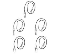 DEARMAMY 5pcs Vintage Pocket Watch Chain Long Dad Chain for Suit Necklace Making Clip Watch Retro Alloy