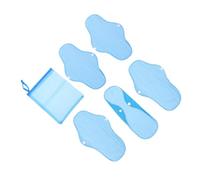 DEARMAMY 6-Pack Washable Sanitary Pads Set Leakproof PUL Nursing Menstrual Liners for Postpartum Care Soft Fleece Material for Women