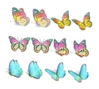 DEARMAMY 6 Pairs Window Butterflies Stickers Anti-Collision Decals Removable Magnetic Screen Clings for Bird Strike Prevention and Decorative Use at Parties and Festivals