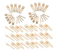 DEARMAMY 60pcs Gold Metal Alligator Hair Clips for Women Fade-resistant Hairpins with Cute DIY Bow Designs Lightweight Barrettes for School Parties Crafts